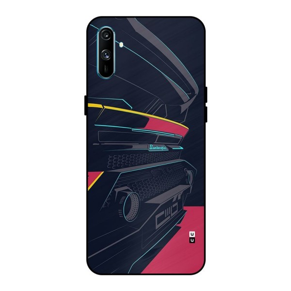 Super Car Parked Metal Back Case for Realme C3