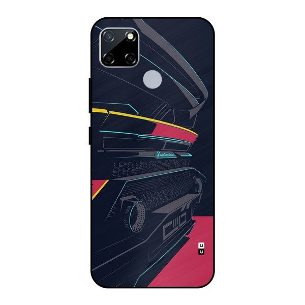 Super Car Parked Metal Back Case for Realme Narzo 20