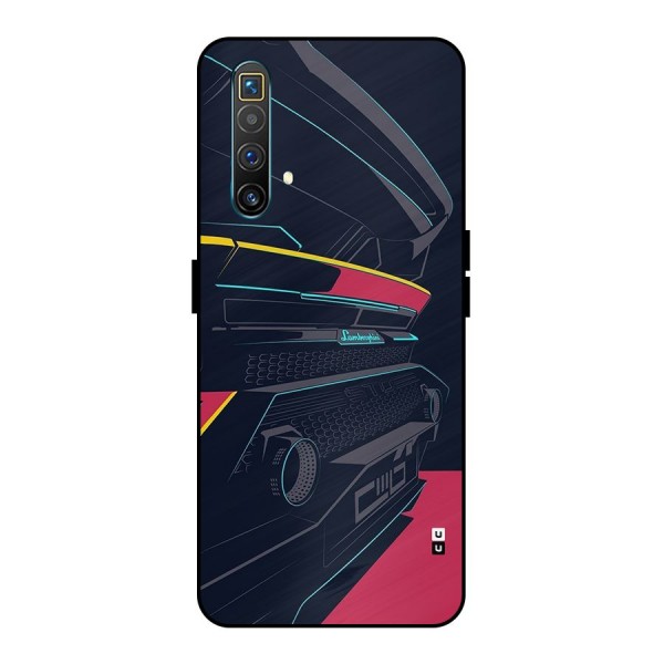 Super Car Parked Metal Back Case for Realme X3 SuperZoom