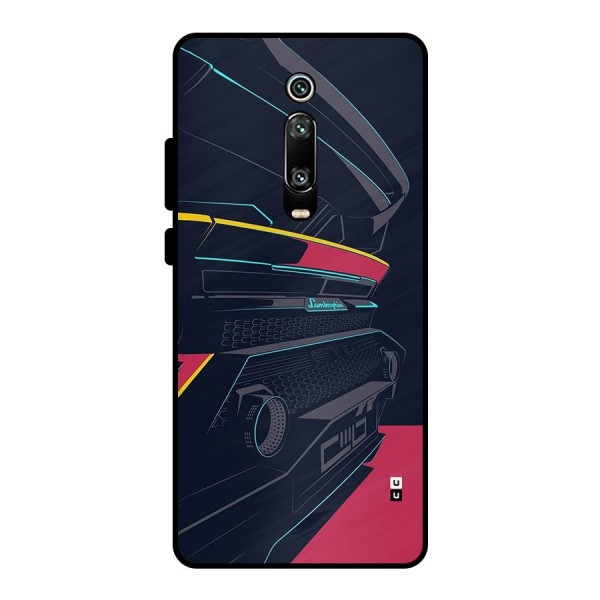 Super Car Parked Metal Back Case for Redmi K20