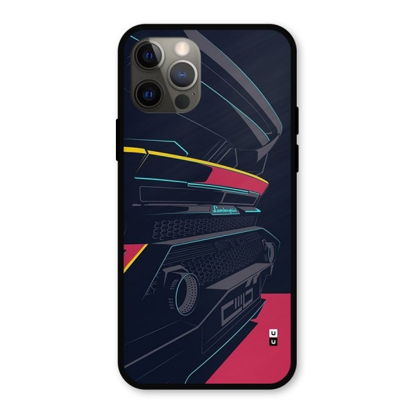 Super Car Parked Metal Back Case for iPhone 12 Pro