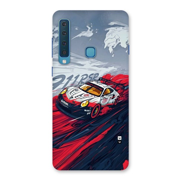 Super Car illustration Back Case for Galaxy A9 (2018)