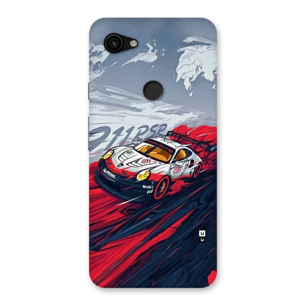 Super Car illustration Back Case for Google Pixel 3a XL