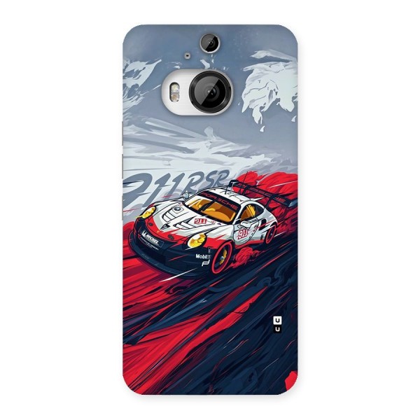 Super Car illustration Back Case for HTC One M9 Plus