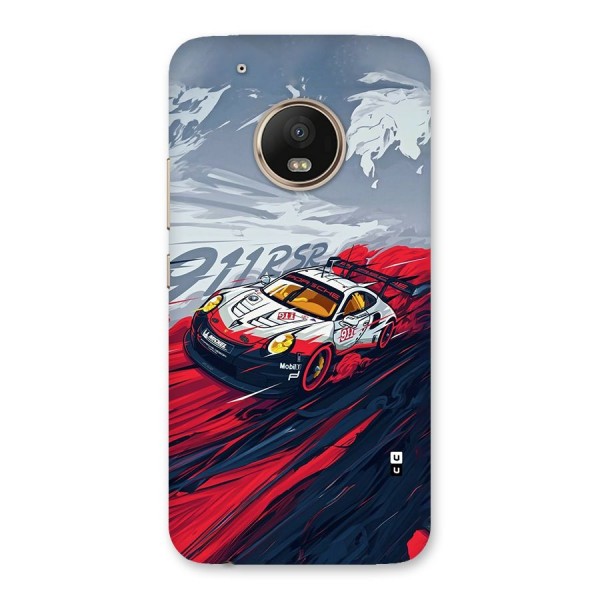 Super Car illustration Back Case for Moto G5 Plus