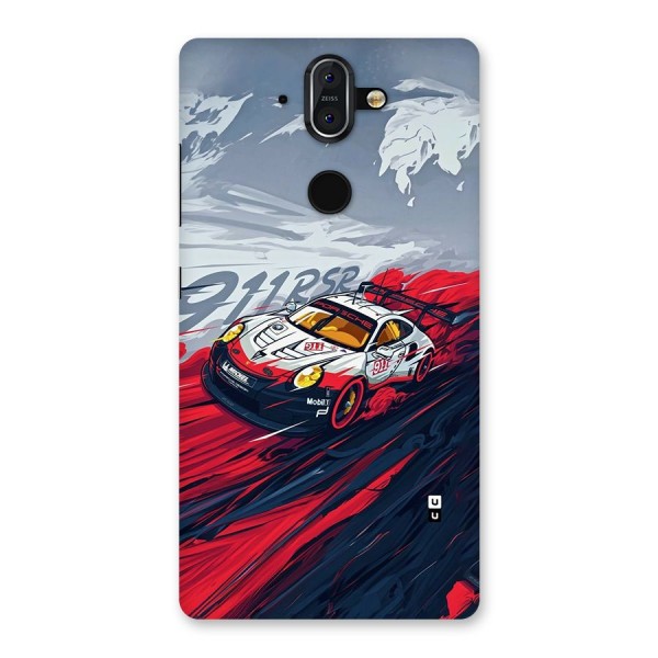 Super Car illustration Back Case for Nokia 8 Sirocco