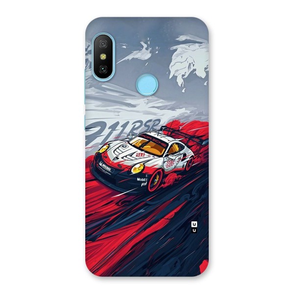 Super Car illustration Back Case for Redmi 6 Pro