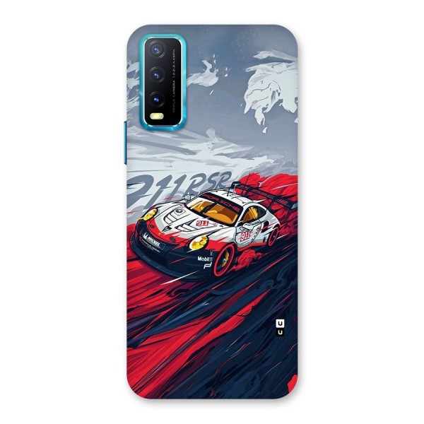 Super Car illustration Back Case for Vivo Y12s