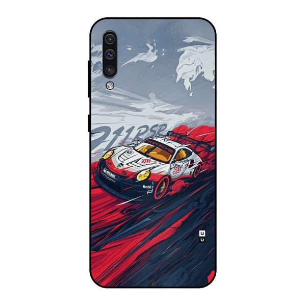 Super Car illustration Metal Back Case for Galaxy A30s