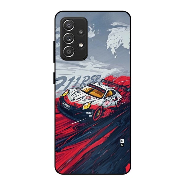 Super Car illustration Metal Back Case for Galaxy A52