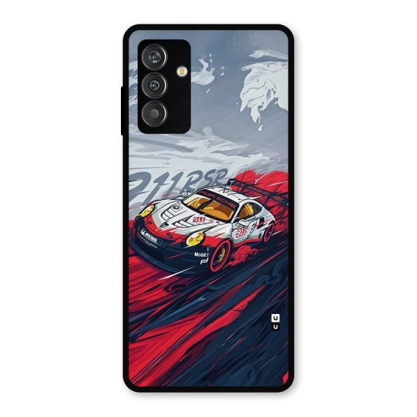 Super Car illustration Metal Back Case for Galaxy F13