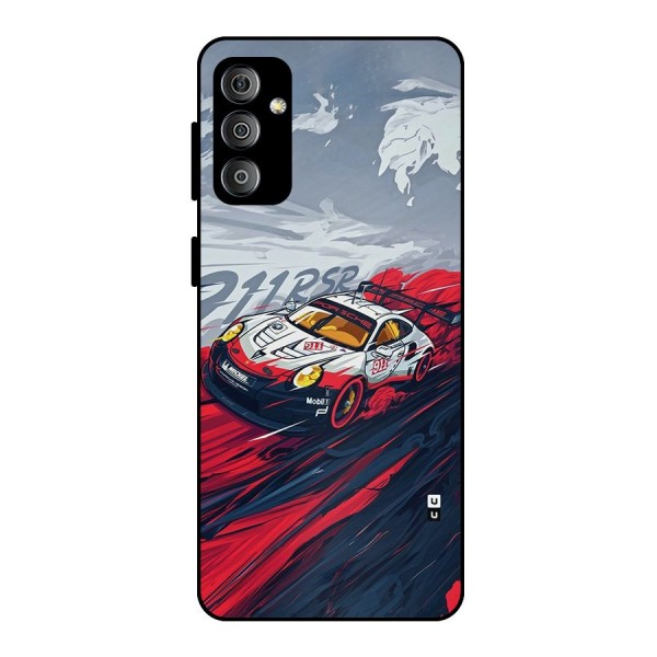 Super Car illustration Metal Back Case for Galaxy F23