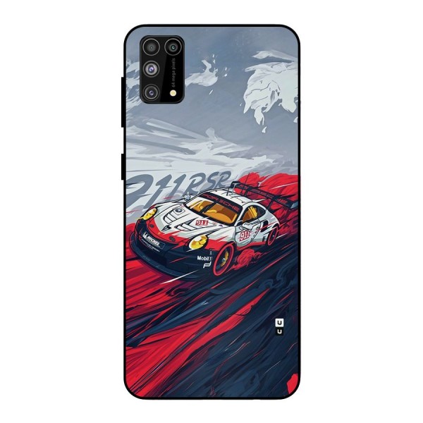 Super Car illustration Metal Back Case for Galaxy M31