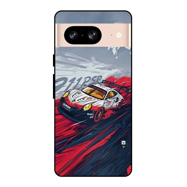 Super Car illustration Metal Back Case for Google Pixel 8