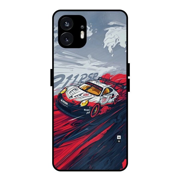 Super Car illustration Metal Back Case for Nothing Phone 2