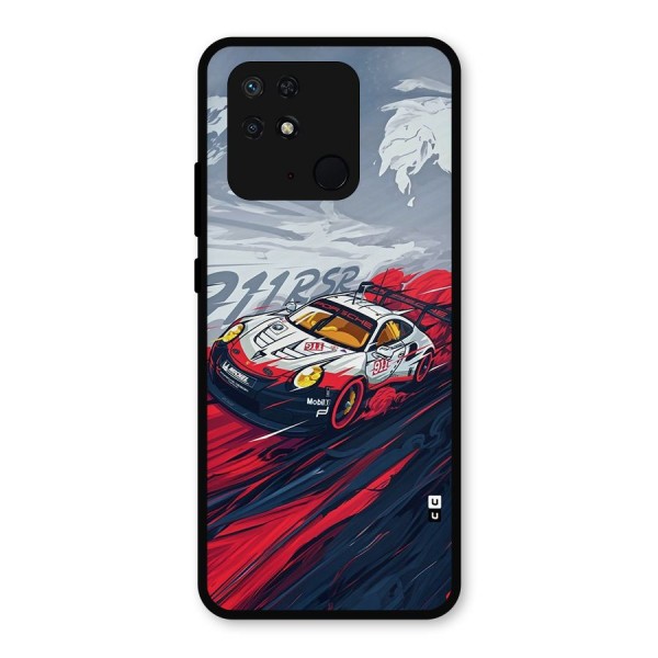 Super Car illustration Metal Back Case for Redmi 10