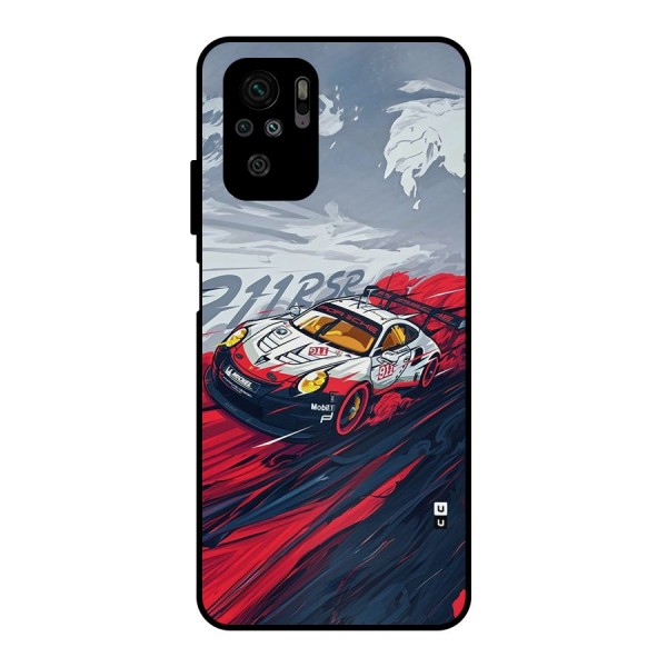 Super Car illustration Metal Back Case for Redmi Note 10