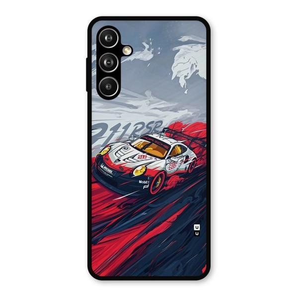 Super Car illustration Metal Back Case for Samsung Galaxy M54