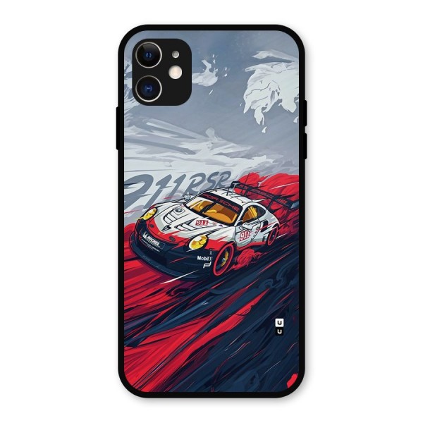 Super Car illustration Metal Back Case for iPhone 11