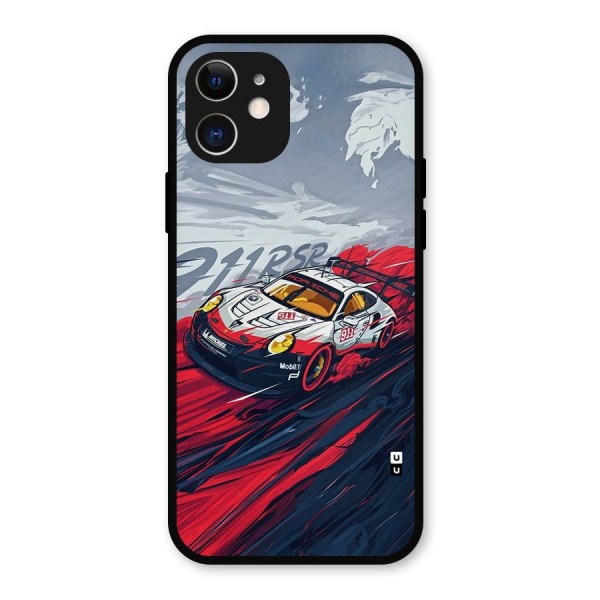 Super Car illustration Metal Back Case for iPhone 12