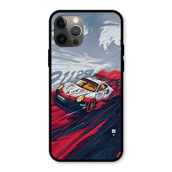 Super Car illustration Metal Back Case for iPhone 12 Pro