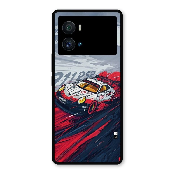 Super Car illustration Metal Back Case for iQOO 9 Pro