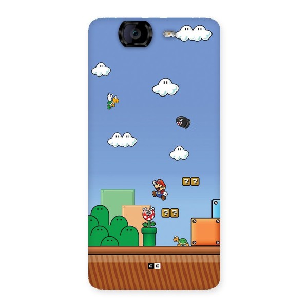 Super Plumber Back Case for Canvas Knight A350