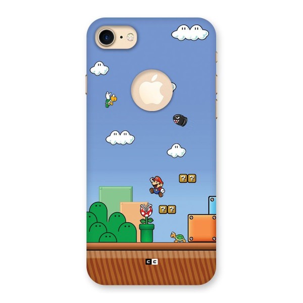 Super Plumber Back Case for iPhone 8 Logo Cut