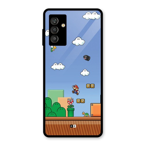 Super Plumber Glass Back Case for Galaxy M13