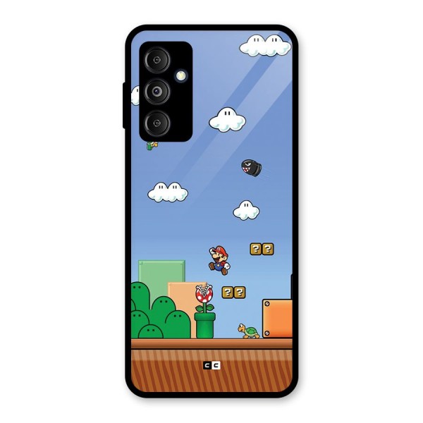 Super Plumber Glass Back Case for Galaxy M14 5G