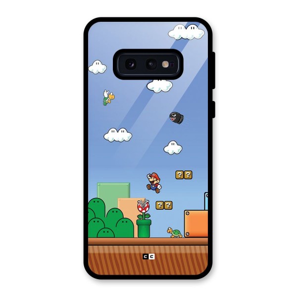 Super Plumber Glass Back Case for Galaxy S10e