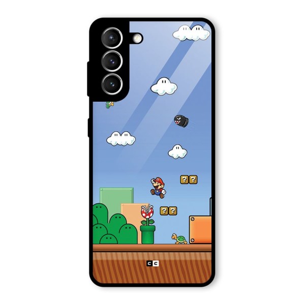 Super Plumber Glass Back Case for Galaxy S21 5G