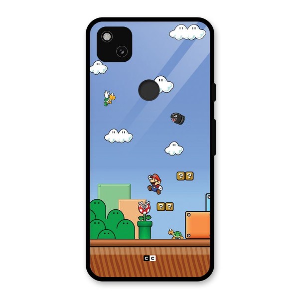 Super Plumber Glass Back Case for Google Pixel 4a