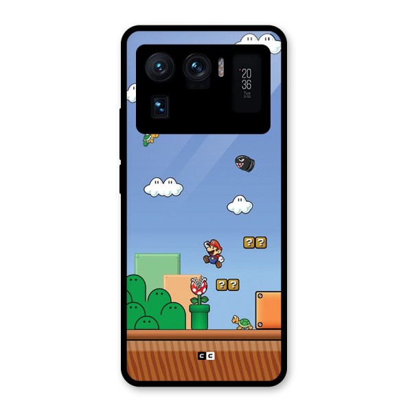 Super Plumber Glass Back Case for Mi 11 Ultra