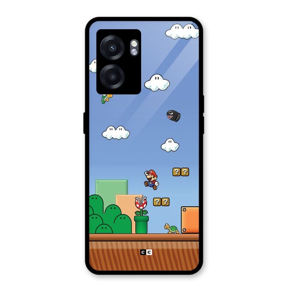 Super Plumber Glass Back Case for Oppo K10 (5G)