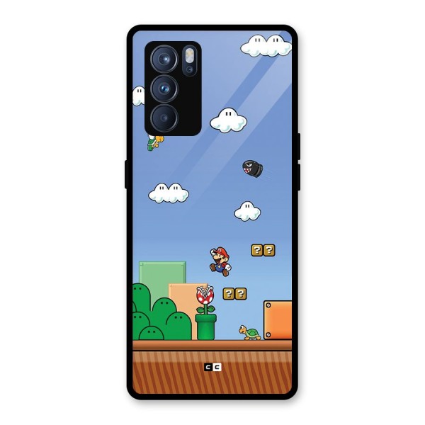 Super Plumber Glass Back Case for Oppo Reno6 Pro 5G