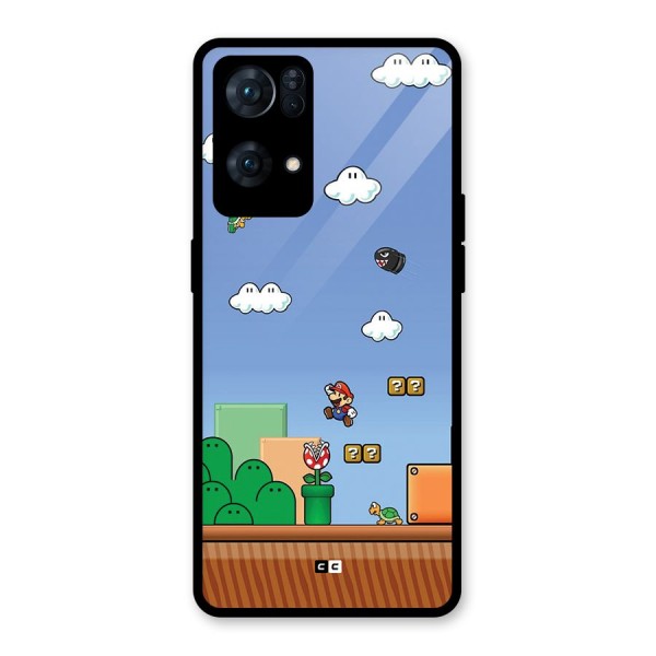 Super Plumber Glass Back Case for Oppo Reno7 Pro 5G