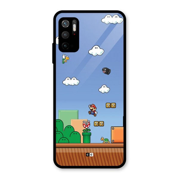 Super Plumber Glass Back Case for Poco M3 Pro 5G