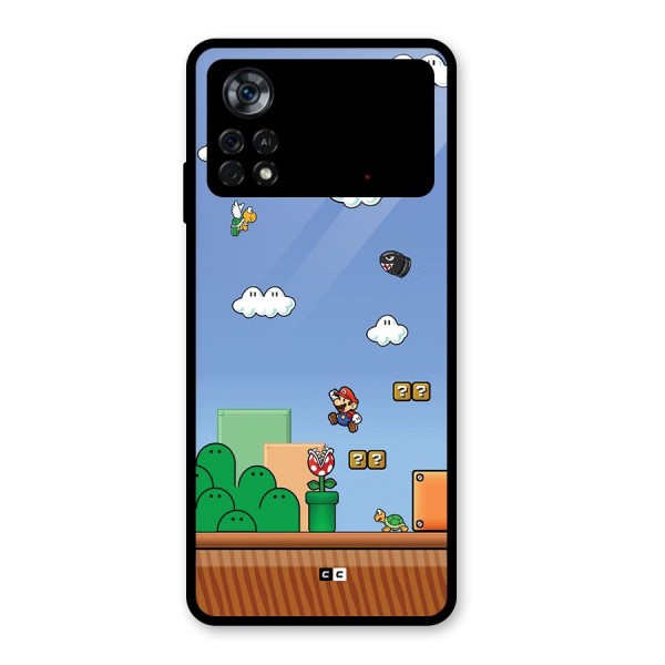 Super Plumber Glass Back Case for Poco X4 Pro 5G