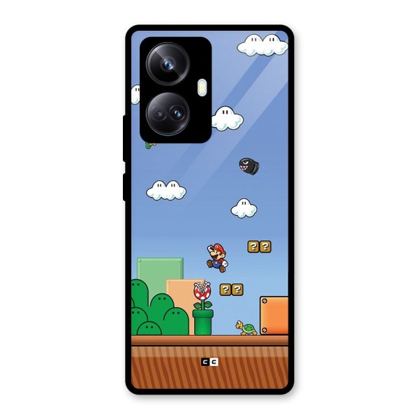 Super Plumber Glass Back Case for Realme 10 Pro Plus