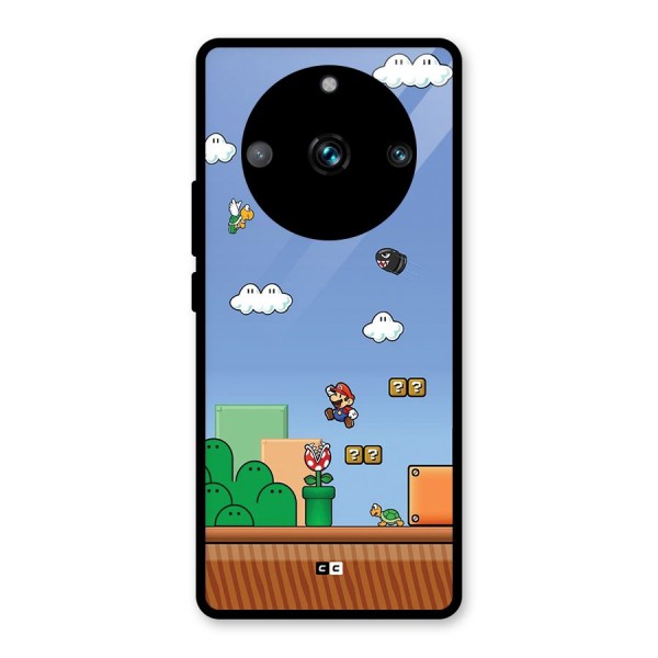 Super Plumber Glass Back Case for Realme 11 Pro Plus