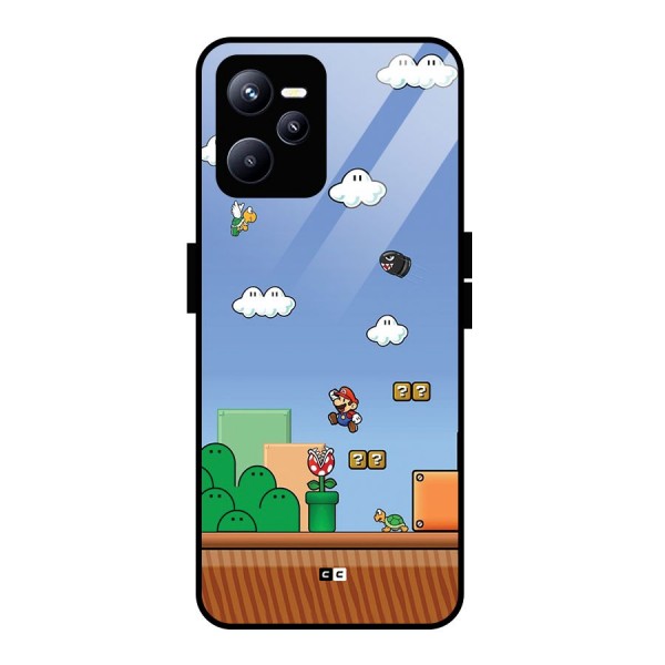 Super Plumber Glass Back Case for Realme C35