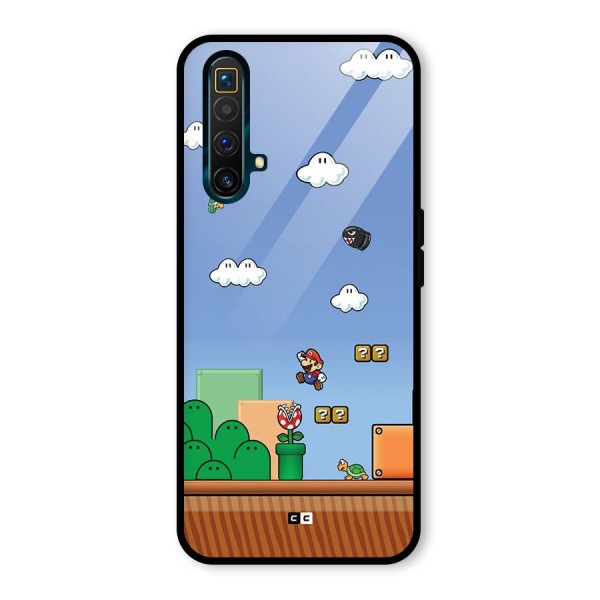 Super Plumber Glass Back Case for Realme X3 SuperZoom