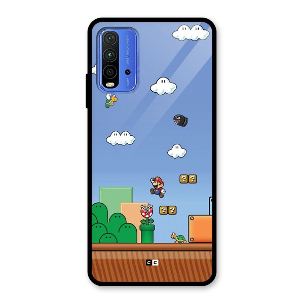 Super Plumber Glass Back Case for Redmi 9 Power