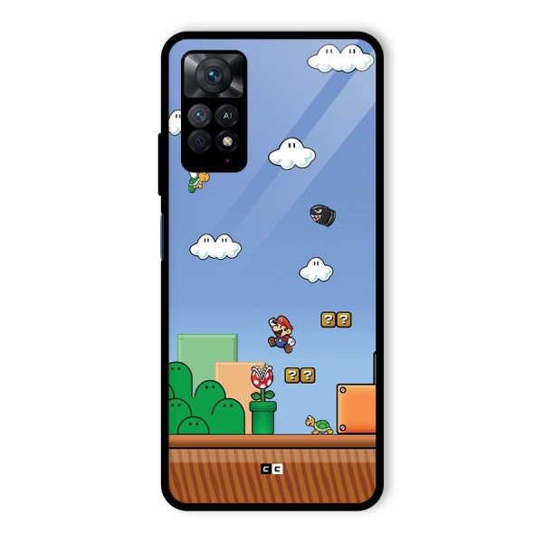 Super Plumber Glass Back Case for Redmi Note 11 Pro