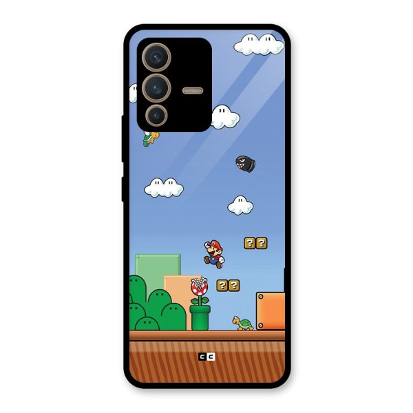 Super Plumber Glass Back Case for Vivo V23 5G