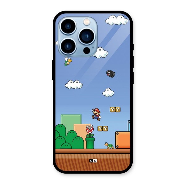 Super Plumber Glass Back Case for iPhone 13 Pro