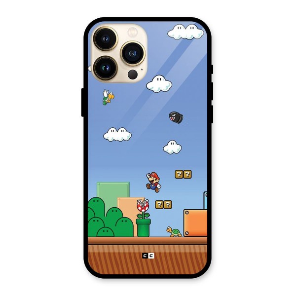 Super Plumber Glass Back Case for iPhone 13 Pro Max