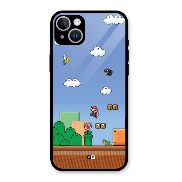 Super Plumber Glass Back Case for iPhone 14 Plus