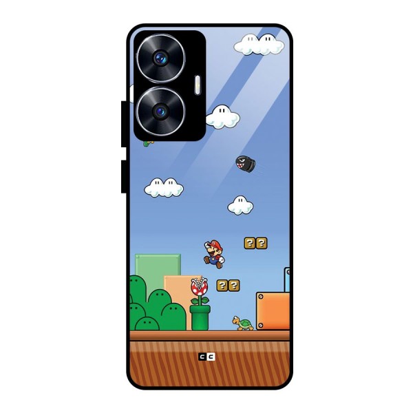 Super Plumber Glass Back Case for realme C55